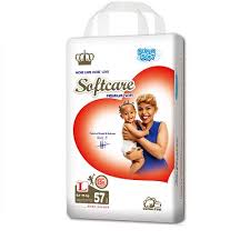 Softcare Premium Diaper Large 57 Pieces 9.1-15 Kg